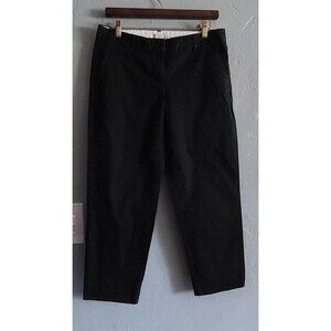 j crew capri pants Women Size 8 petite,black Color,Pockers, Cotton,30 Inch Waist